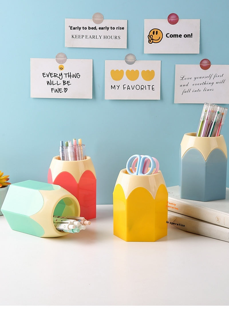 Creative Pen Holder Student Office Learning Stationery Desktop