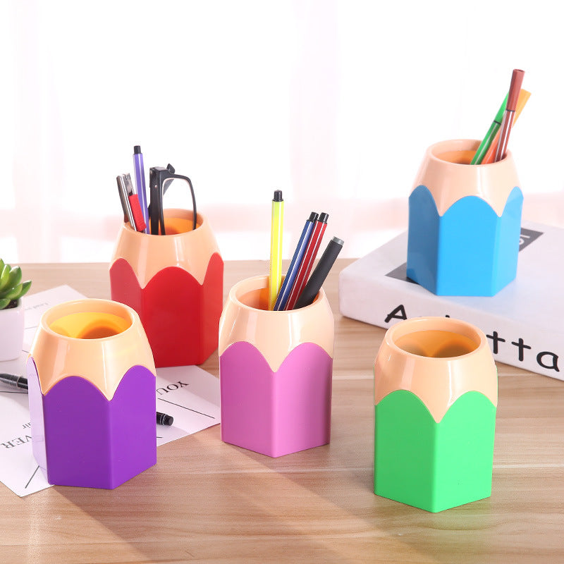 Creative Pen Holder Student Office Learning Stationery Desktop