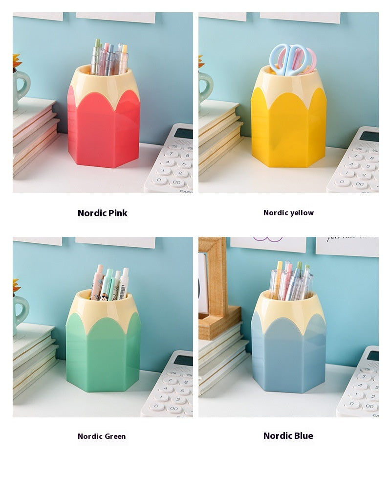 Creative Pen Holder Student Office Learning Stationery Desktop