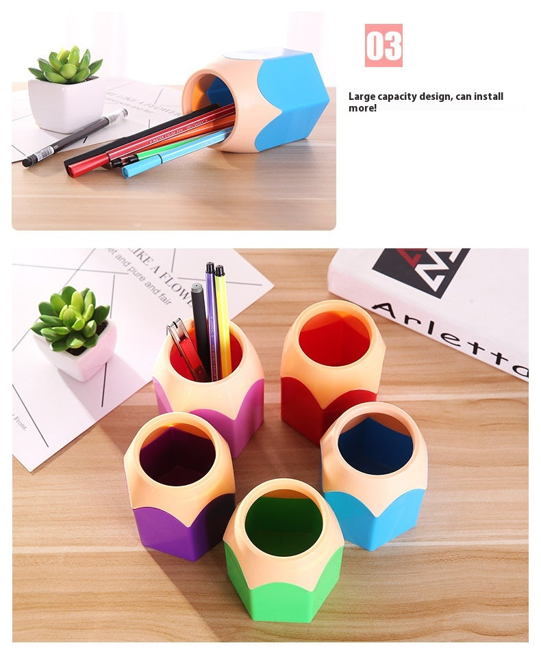 Creative Pen Holder Student Office Learning Stationery Desktop